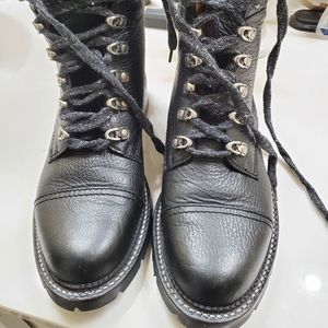 Frye Womens Samantha Hiker Combat Boots